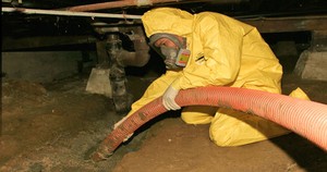 Water Damage Mesa Technician In Crawlspace